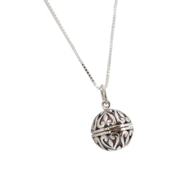 Sterling Silver Aromatherapy Diffuser Locket for Essential Oils