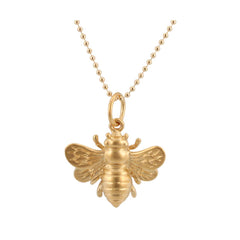 Gold Honey Bee Necklace