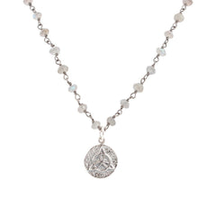As Seen on Bones - Protection Amulet on Labradorite Necklace