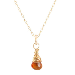 Solar Plexus Chakra - Citrine Briolette Necklace