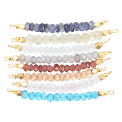Gemstone Bar Necklace in Chakra Stones