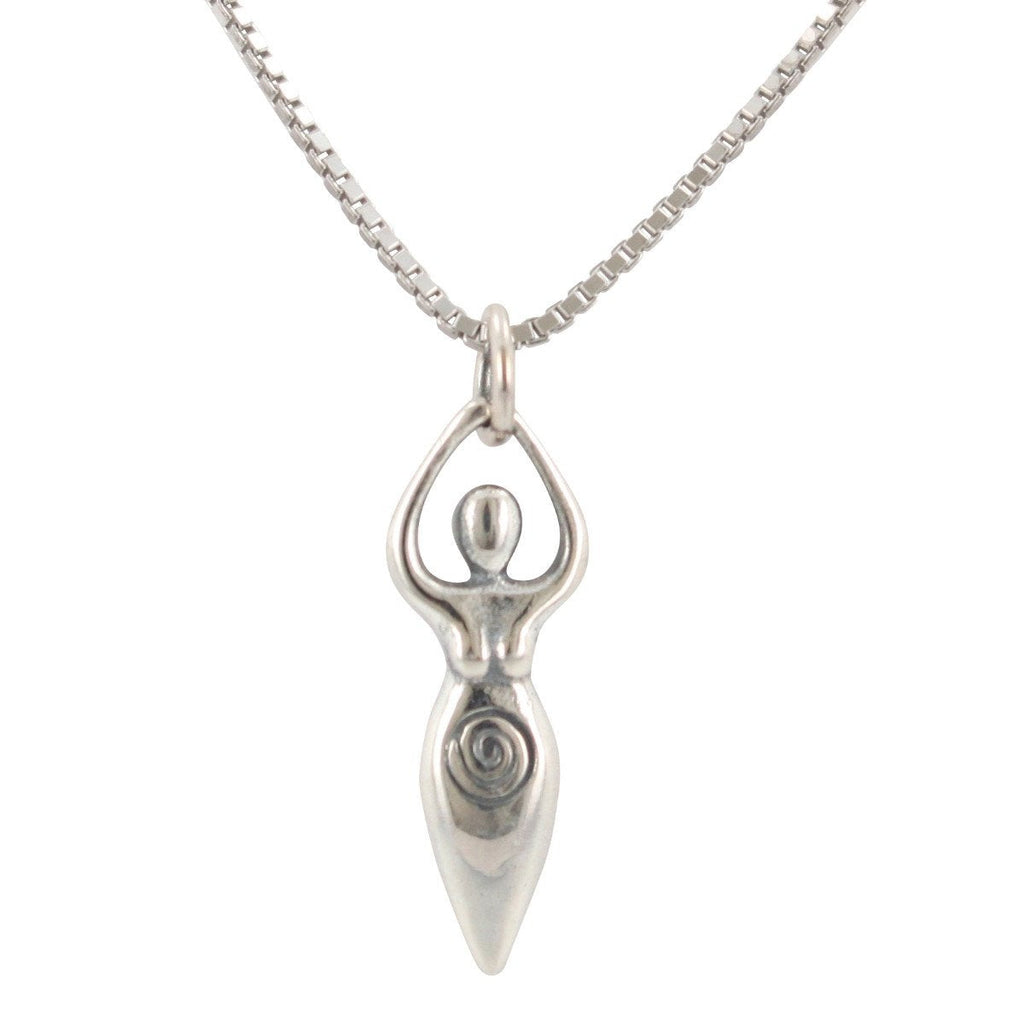 Fertility Goddess Necklace in Sterling Silver