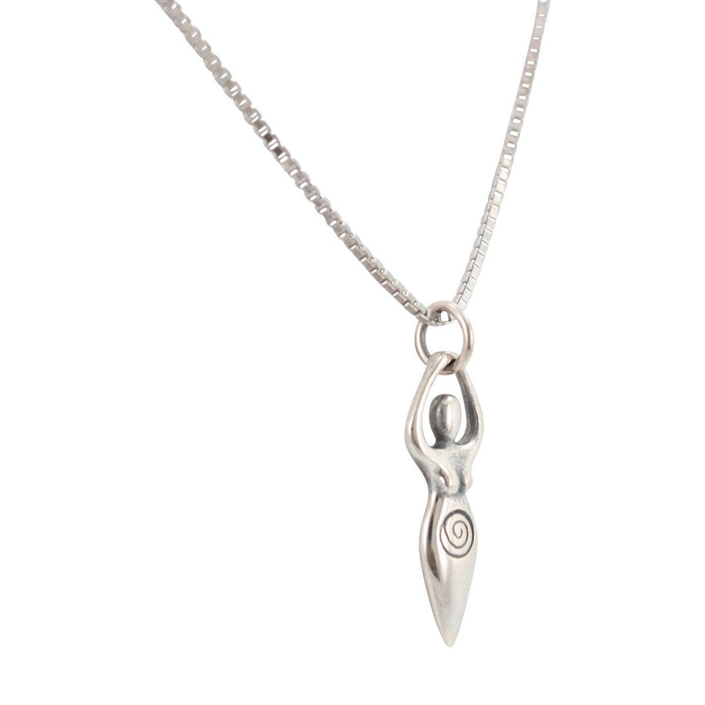 Fertility Goddess Necklace in Sterling Silver