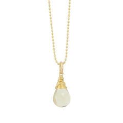 Champagne Quartz Briolette Necklace