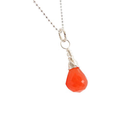 Sacral Chakra - Carnelian Briolette Necklace