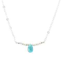 'Inspire Me' Apatite Briolette Necklace in Sterling Silver