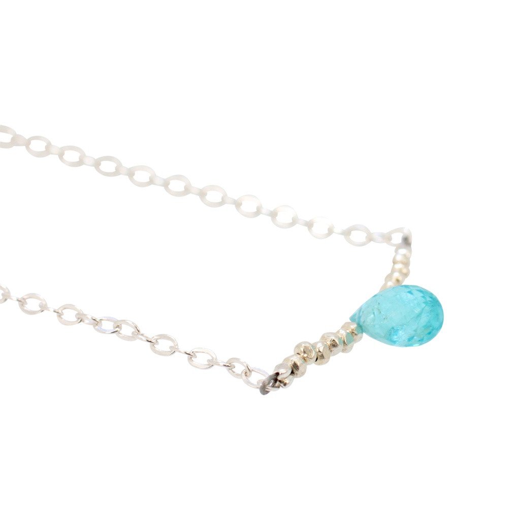 'Inspire Me' Apatite Briolette Necklace in Sterling Silver