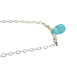 'Inspire Me' Apatite Briolette Necklace in Sterling Silver