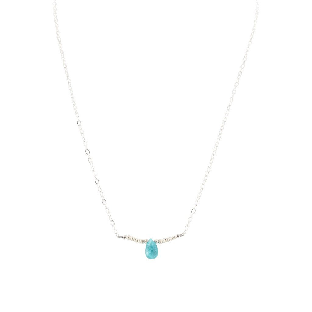 'Inspire Me' Apatite Briolette Necklace in Sterling Silver