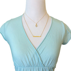 Champagne Quartz Briolette Necklace