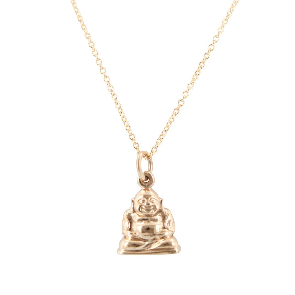 Small Bronze Buddha Necklace