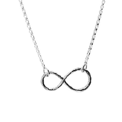 Large Sterling Silver Infinity Necklace