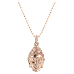 Detailed Double Sided Buddha Head Necklace