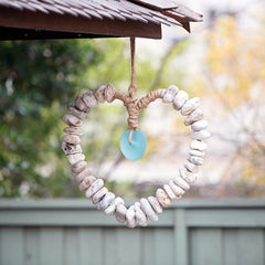 Heart Wreath with Glass Heart