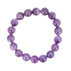 Purple Amethyst Stretch Bracelet - calming, clarity, intuition, great for protection