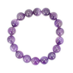 10mm Purple Amethyst Stretch Bracelet