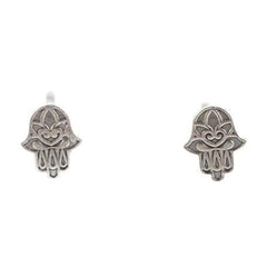 Tiny Decorative Hamsa Hand Post Earrings