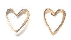 Heart Stud Gold Plated 24K Earrings