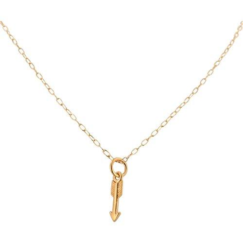 Tiny Arrow Necklace in Gold Plated Sterling Silver