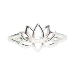 Lotus Ring in Sterling Silver