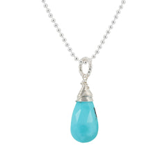 Turquoise Gemstone Necklace in Sterling Silver - Limited Edition