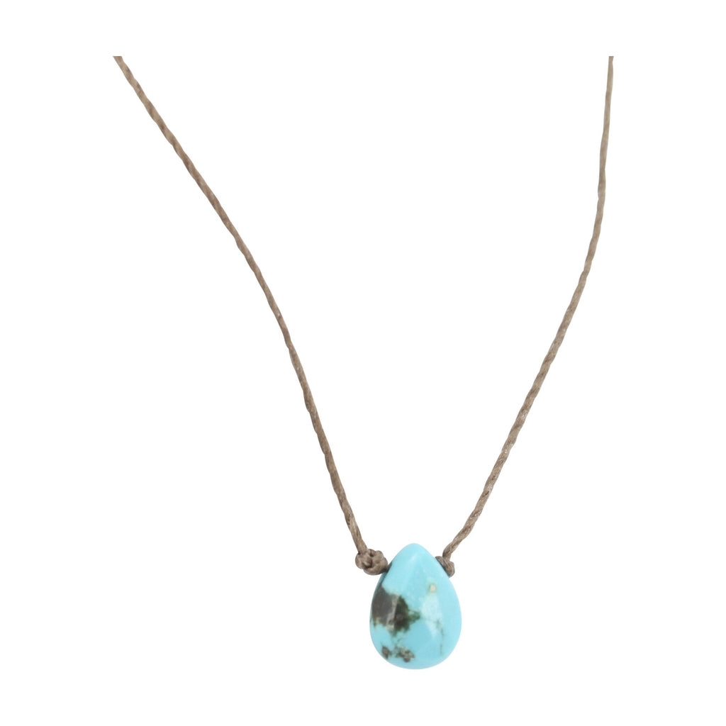 Delicate Turquoise Cord Necklace