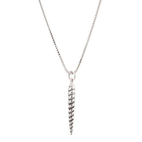 Unicorn Horn Necklace in Sterling Silver