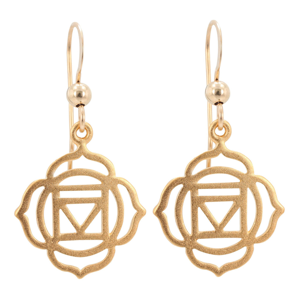 Gold Chakra Earrings