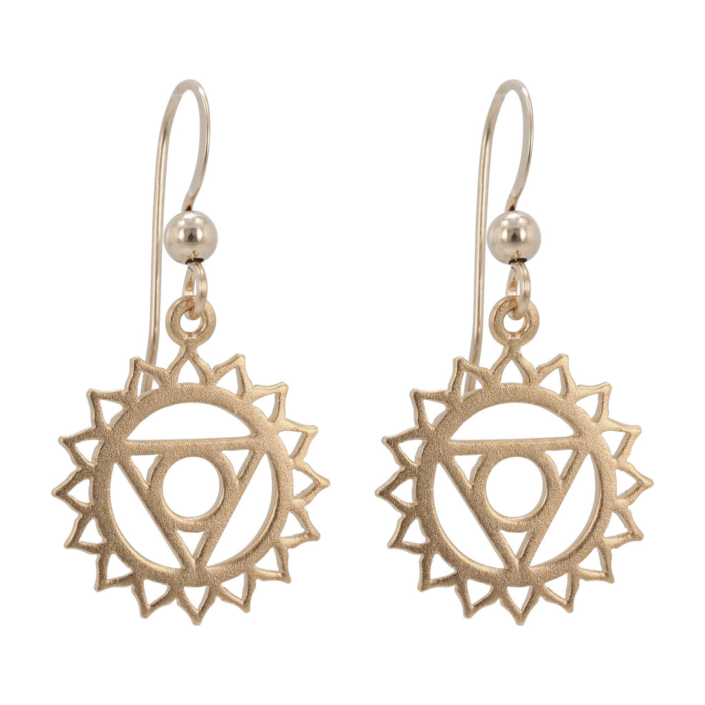 Bronze Chakra Earrings
