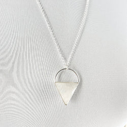 Limited Edition Moonstone Gemstone Focal Pendant Necklace in Sterling Silver Adjustable 24