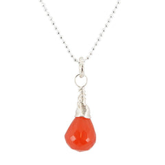 Sacral Chakra - Carnelian Briolette Necklace