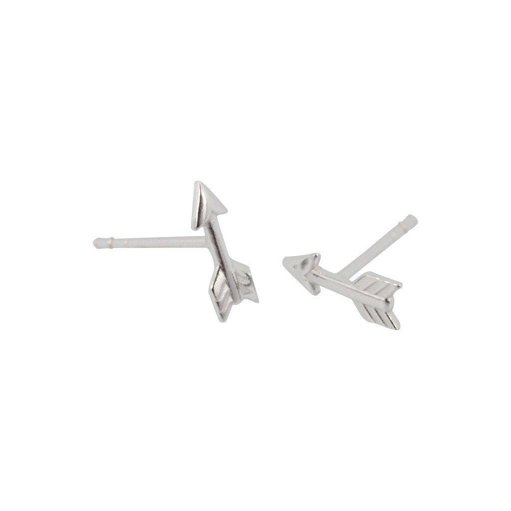 Small Arrow Earrings in Sterling Silver