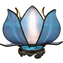 Baby Blooming Lotus Lamp, Aqua