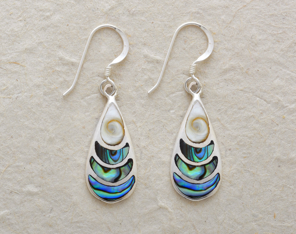 Oval Earrings with Shiva's Eye Top