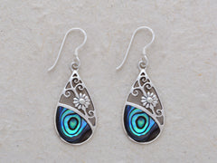Etched Flower Earrings