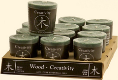 Feng-Shui Votives - Wood