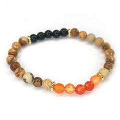 Stone Bracelet - Orange Agate