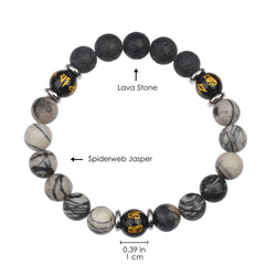 Healing Stone Bracelet - Spiderweb Jasper