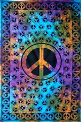 Peace Mandala Tie Dye Tapestry