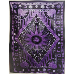 Sun Moon Planets Universe Tapestry
