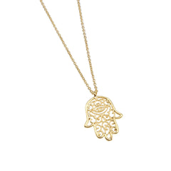 Gold Hamsa Hand Necklace