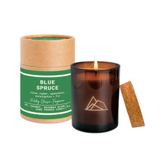 HOLIDAY BLUE SPRUCE 8oz Glass Jar Candle