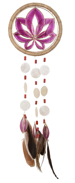 Capiz Dreamcatcher Chime - Lotus Large