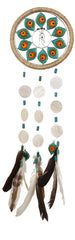 Capiz Dreamcatcher Chime - Peacock Large