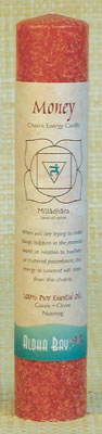 Chakra Pillar Candles, Money - Root Chakra