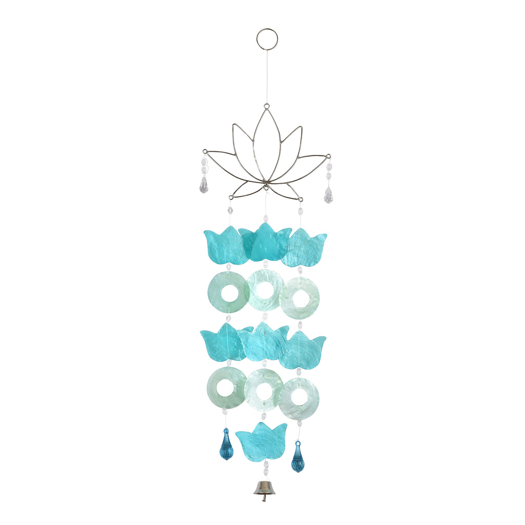 Capiz Lotus Wire Chimes