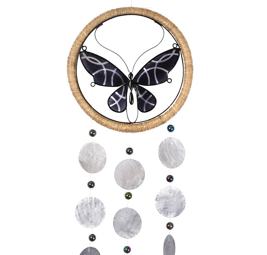 Capiz Shell Dreamcatcher - Butterfly