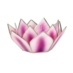 Mini Dahlia Lotus Tea Light Holder, Purple