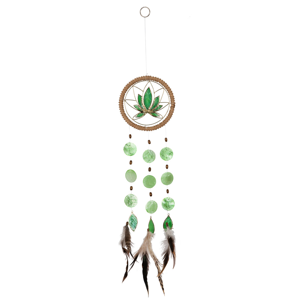 Capiz Shell Chakra Dreamcatchers - Lotus