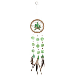 Capiz Shell Chakra Dreamcatchers - Lotus, Heart Green